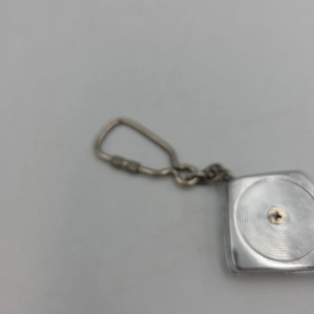 Vintage Keychain Pocket Measuring Tape Key Ring Metal Fob Small 36